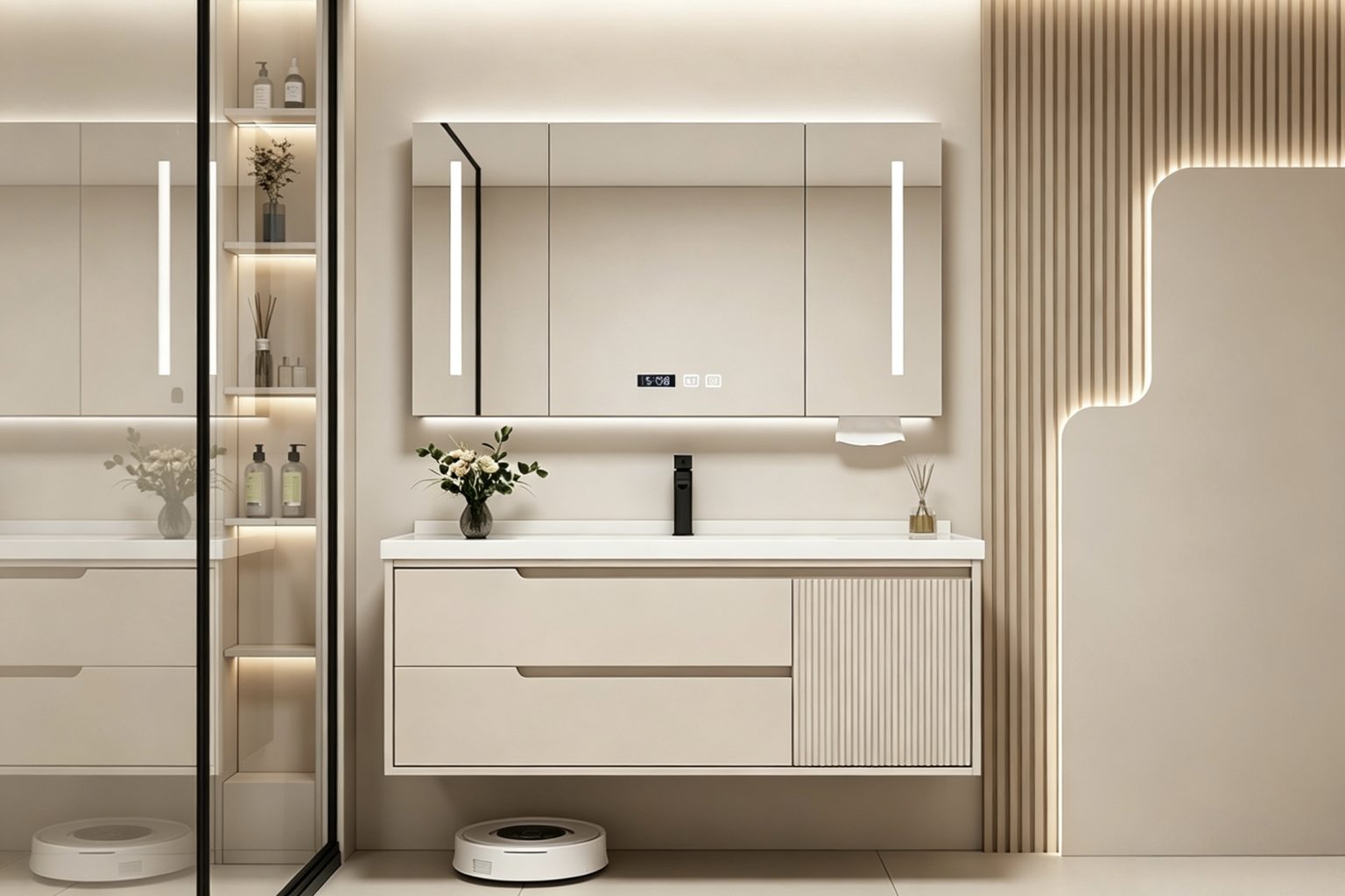 Bathroom vanity and cabinet solutions from the MeiLunMei homepage