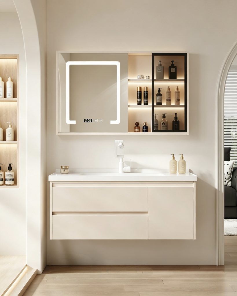 MeiLunMei Stainless Steel Bathroom Vanity