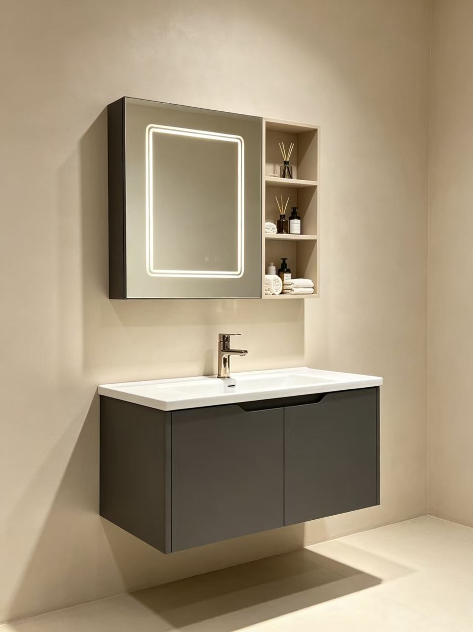 Stainless Steel Bathroom Vanity design 05