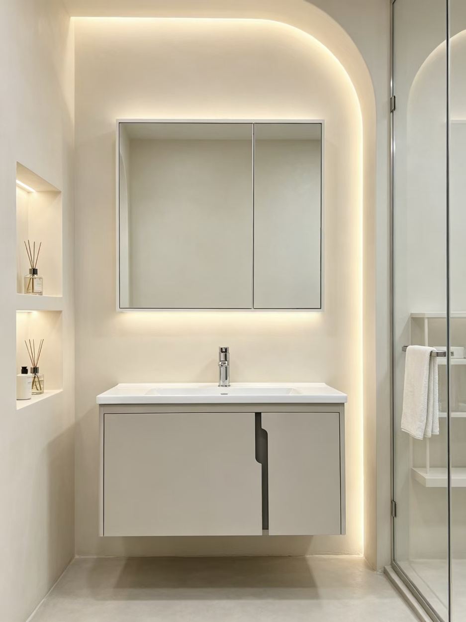 Stainless Steel Bathroom Vanity design 07