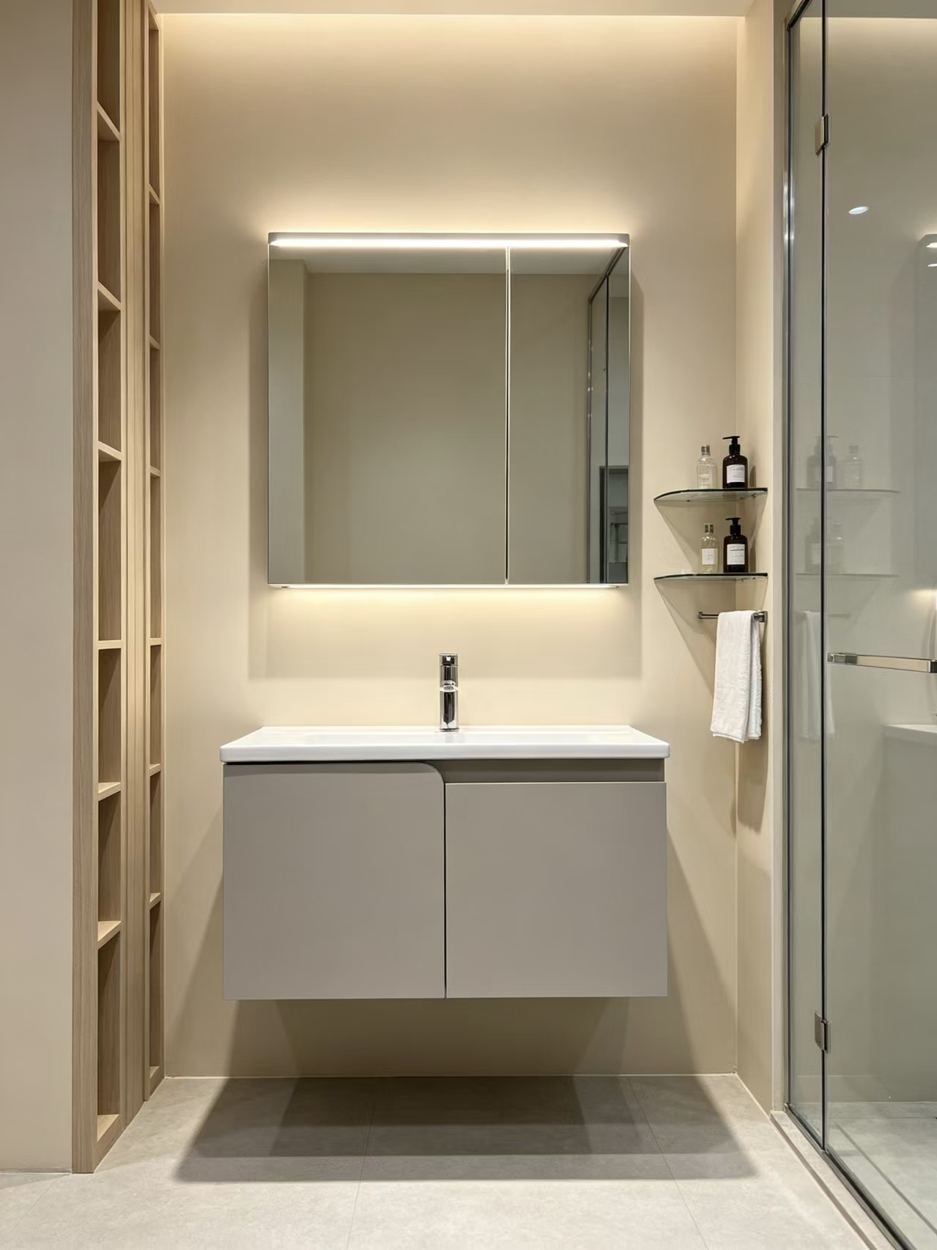 Stainless Steel Bathroom Vanity design 08